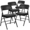 Emma and Oliver 4 Pack Home & Office Portable Party Events Padded Metal Folding Chair
